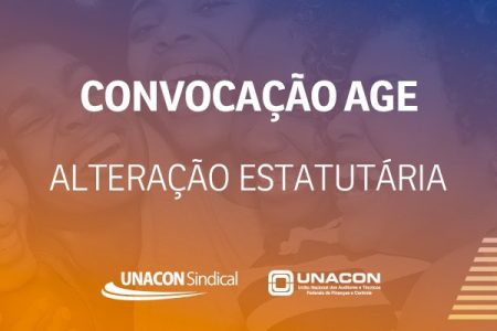 Unacon sindical e Unacon convocam AGE de alteração estatutária no dia 21 de outubro